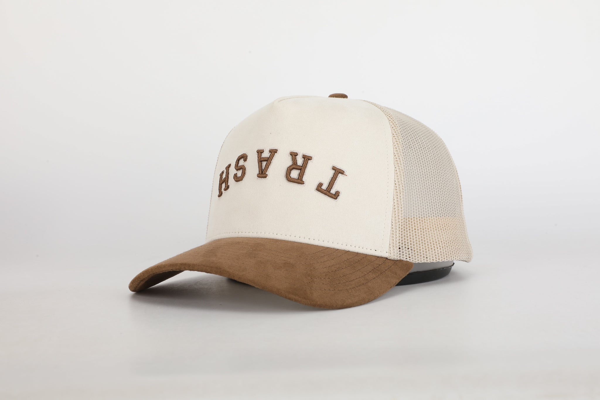 Signature Trash Hat - Brown Suede