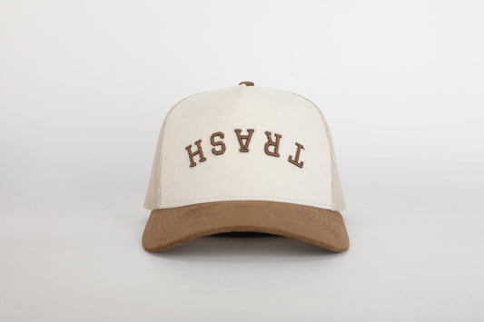 Signature Trash Hat - Brown Suede